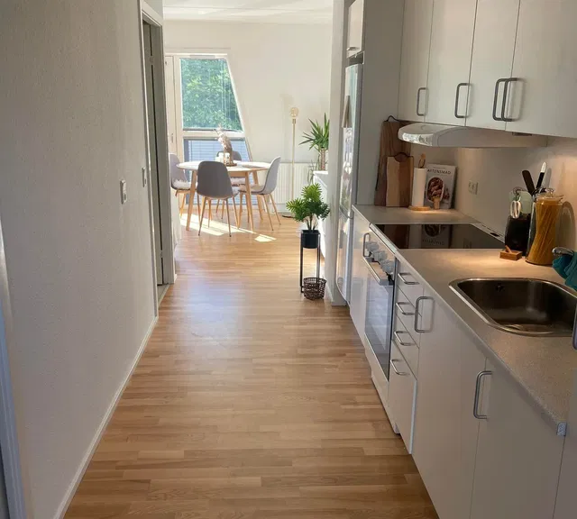 apartment Lys og indflytningsklar 2-værelses på 49 m2 med elevator – tæt på Kulturbroen, delevenlig og husdyr tilladt