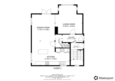 Visual presentation of the listing
