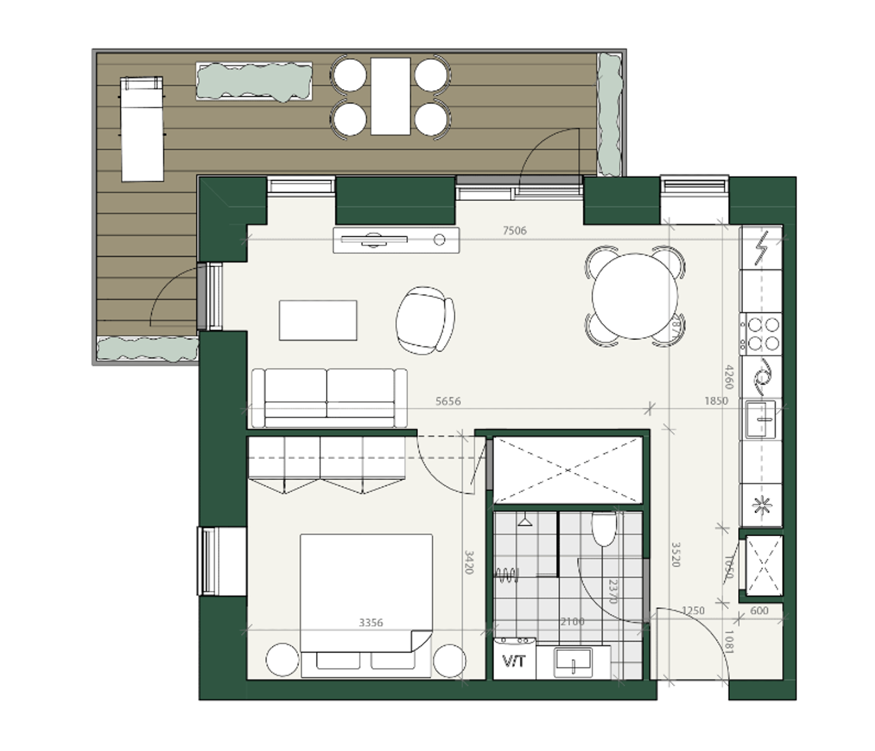 Visual presentation of the listing