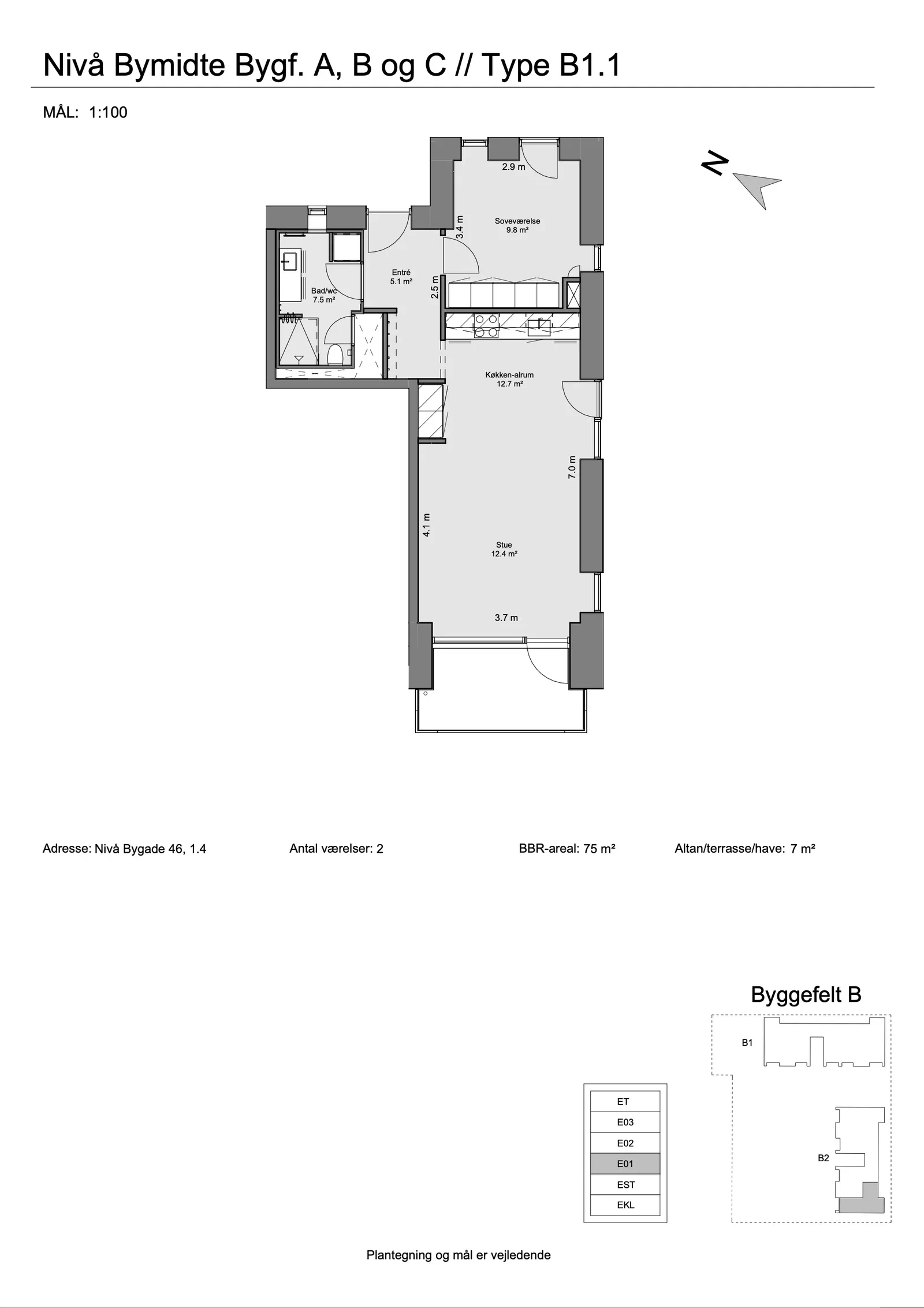Visual presentation of the listing