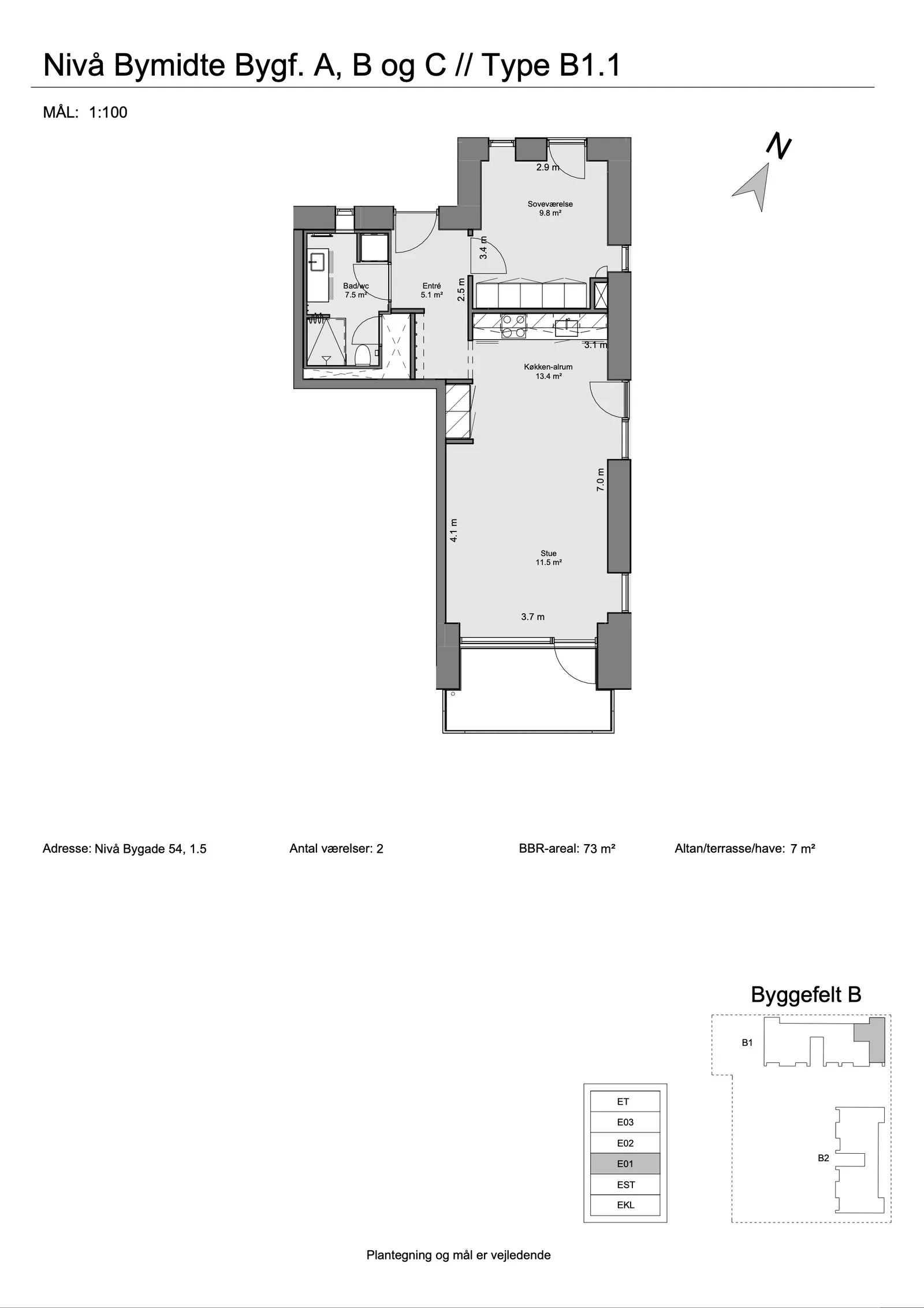 Visual presentation of the listing