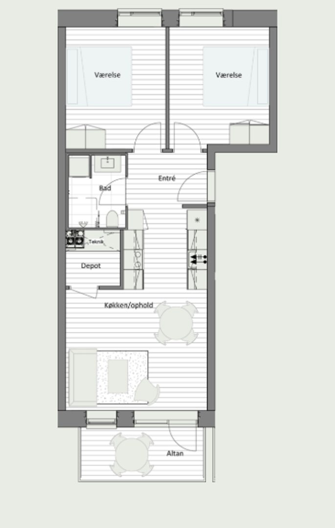 Visual presentation of the listing