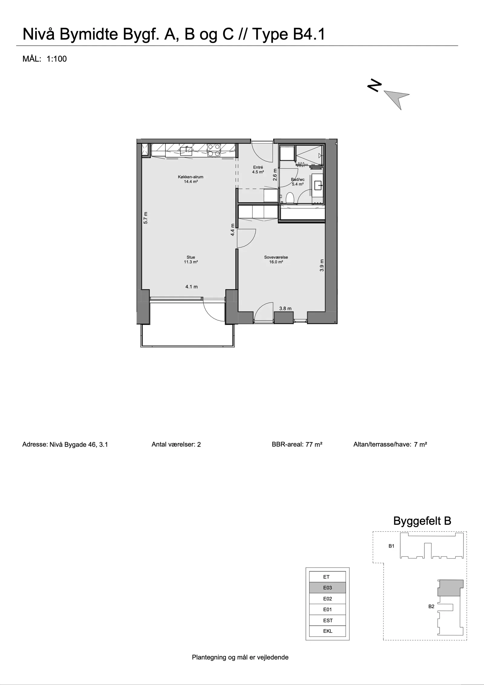 Visual presentation of the listing
