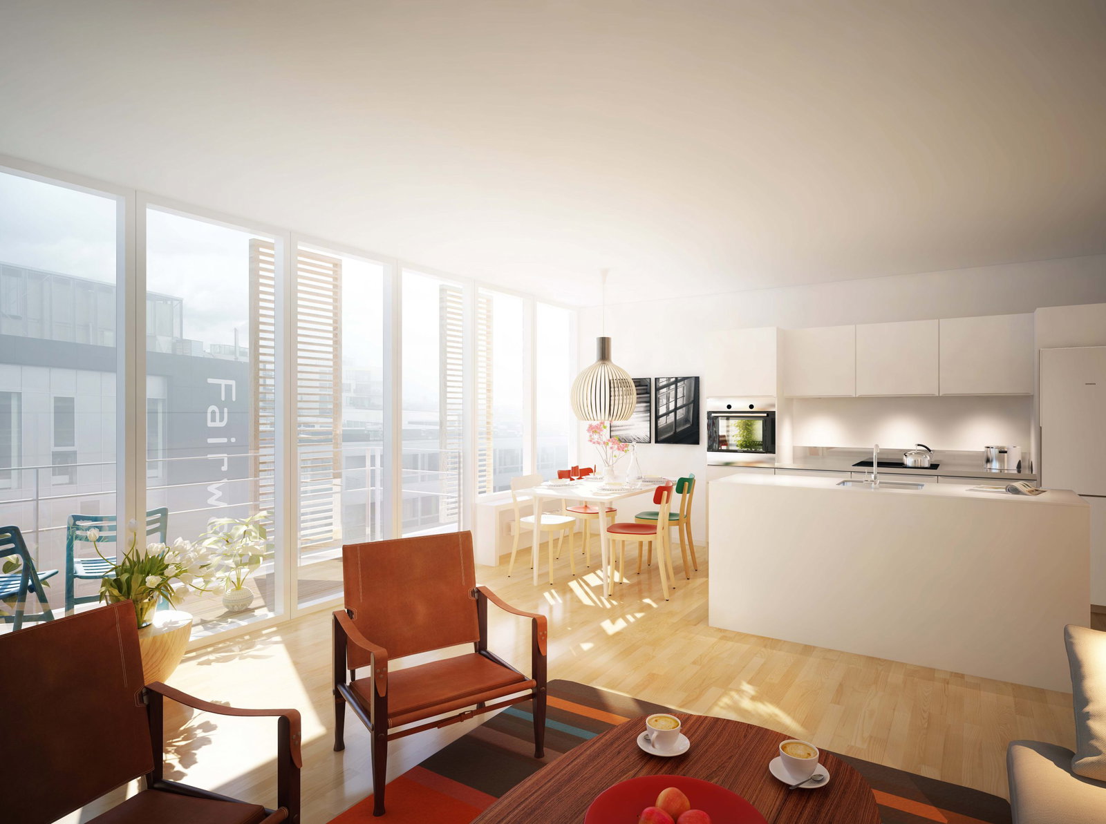 apartment Moderne lejlighed i København med altan og gode forbindelser