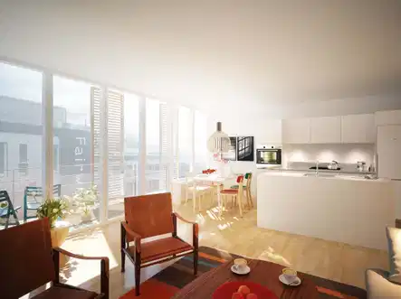 apartment Moderne lejlighed i København med altan og gode forbindelser