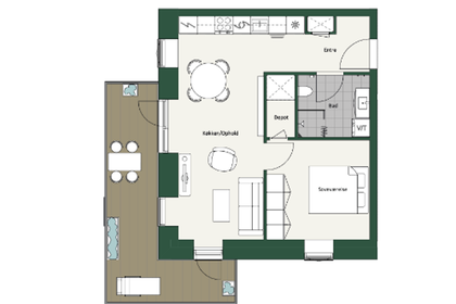 Bright and modern 2-room apartment of 75 m² in Parkbyen – photo 15