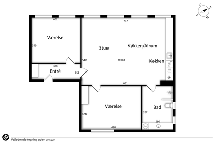 Visual presentation of the listing