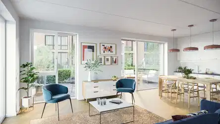 apartment Rummelig 4-værelses lejlighed i grønt kvarter