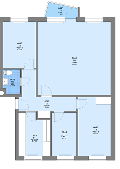 Apartment for rent with 4 rooms in Vildbjerg - Vestergade, Vildbjerg - 2