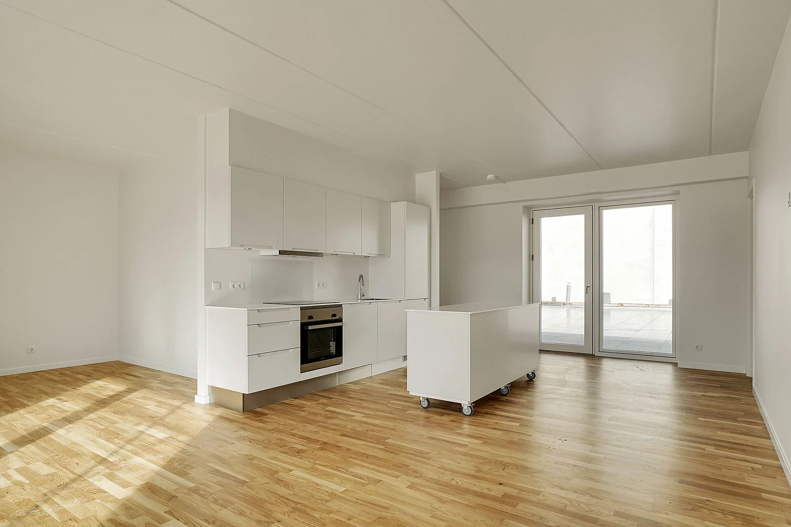 apartment Lys 3-værelses lejlighed med tagterrasse