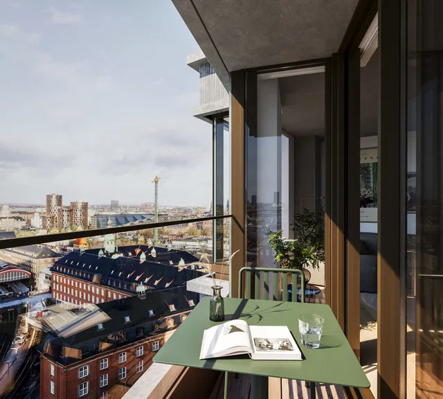 apartment Live in an Iconic Residential Tower in the Heart of Copenhagen