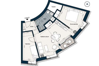 Visual presentation of the listing