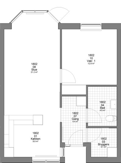 Non-profit Housing of 63 m² - Søndergade, Hirtshals - 4