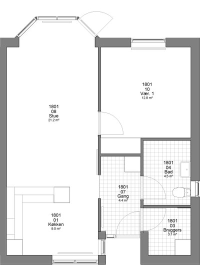 Non-profit Housing of 63 m² - Søndergade, Hirtshals - 3