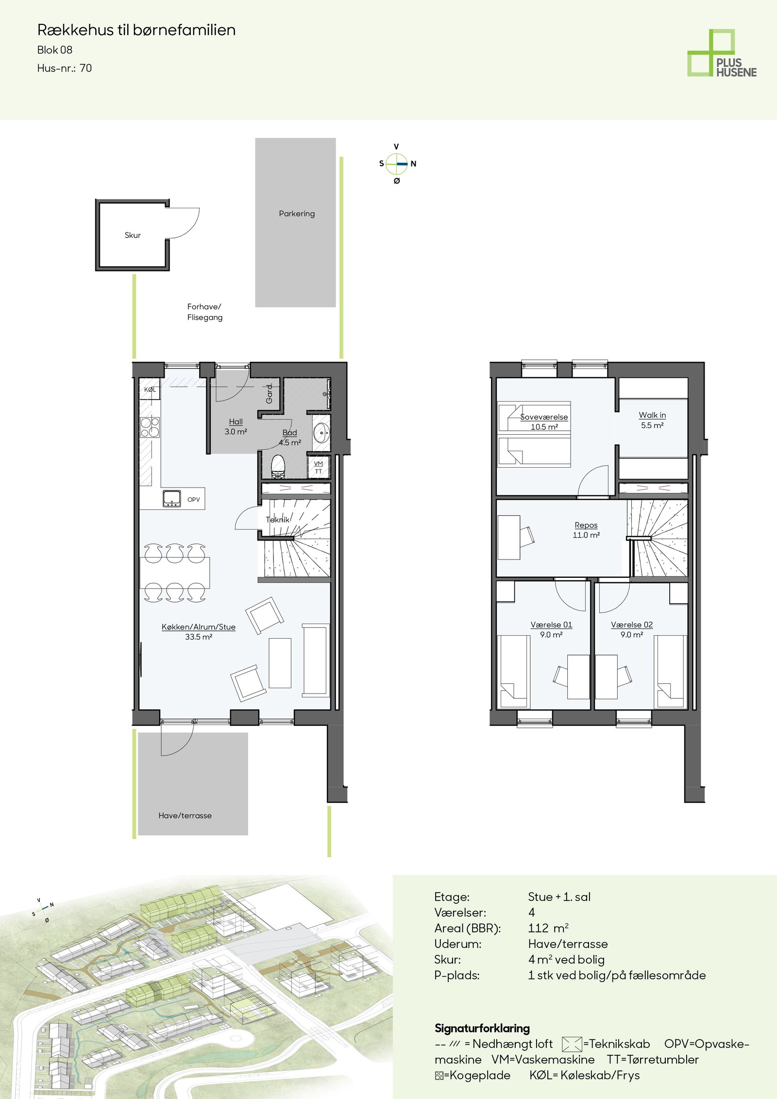 townhouse BØRNEFAMILIE i moderne bofællesskab