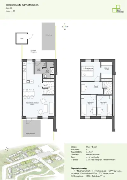 townhouse BØRNEFAMILIE i moderne bofællesskab