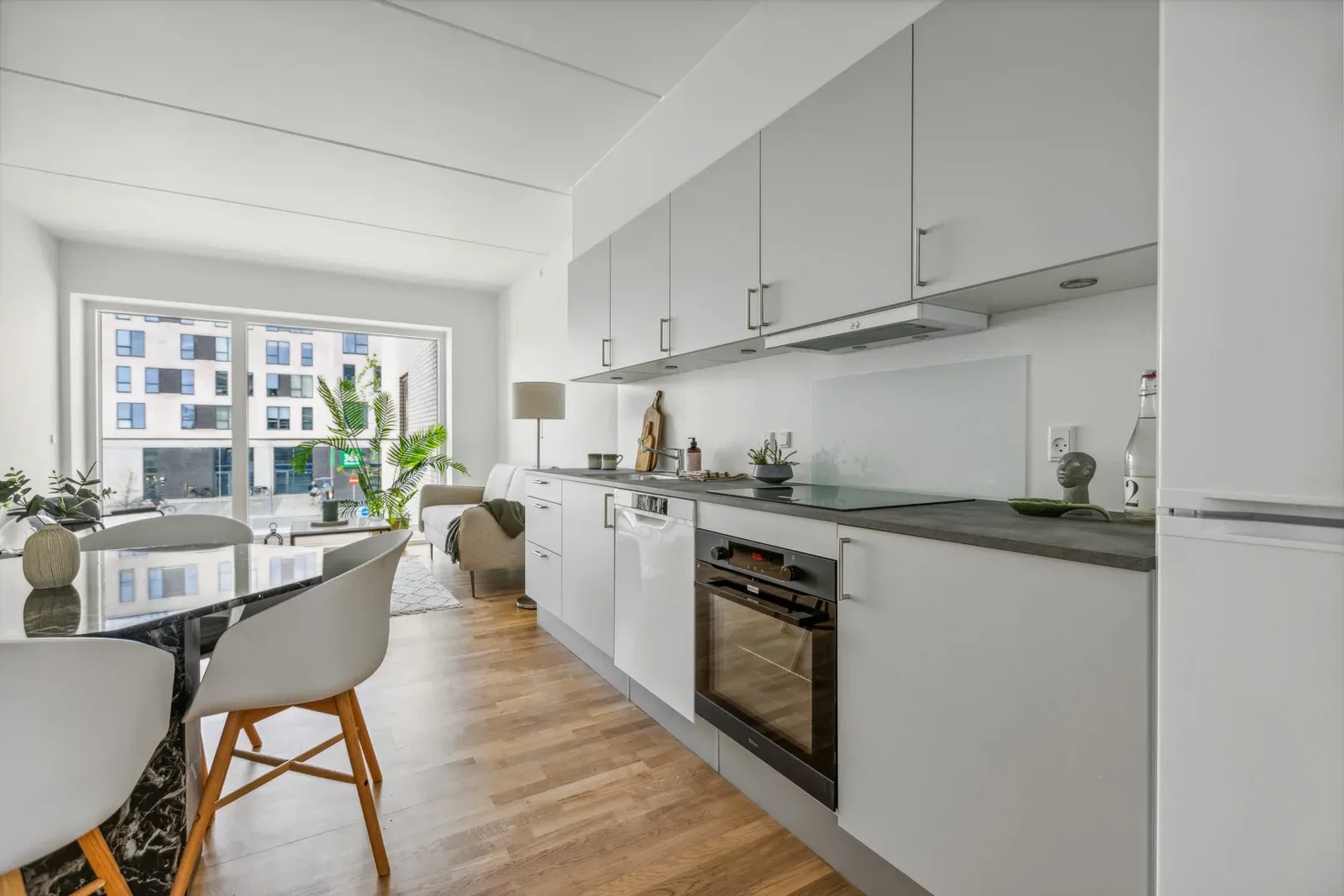 apartment Bright 3-room apartment with balcony and roof terrace