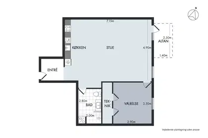 Visual presentation of the listing
