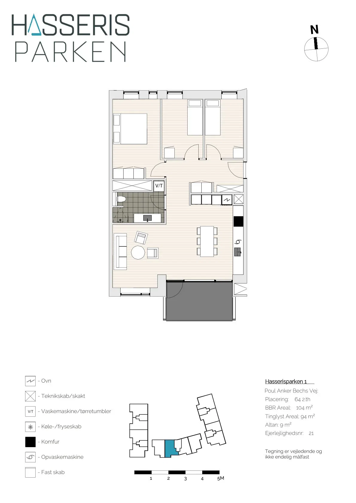 Visual presentation of the listing
