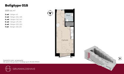 Visual presentation of the listing