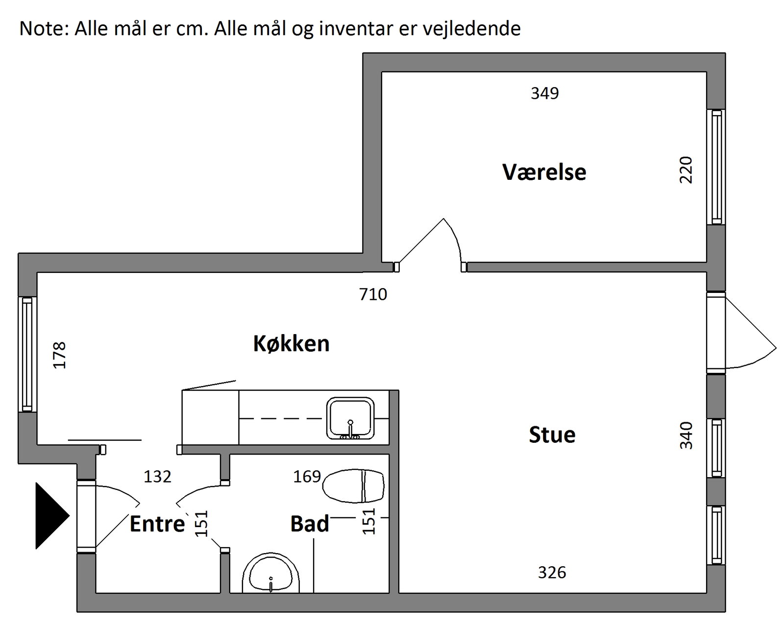 Visual presentation of the listing