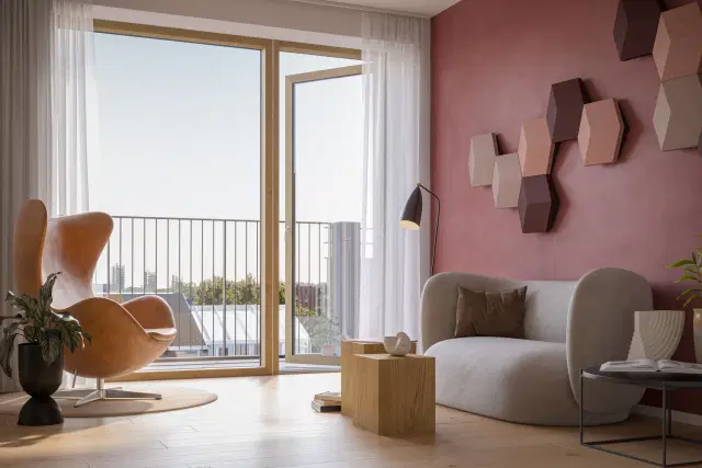 apartment Lys og moderne 2-værelses lejlighed i centrum