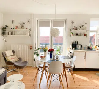 apartment 3-værelses bolig med altan og udsigt til gårdrum
