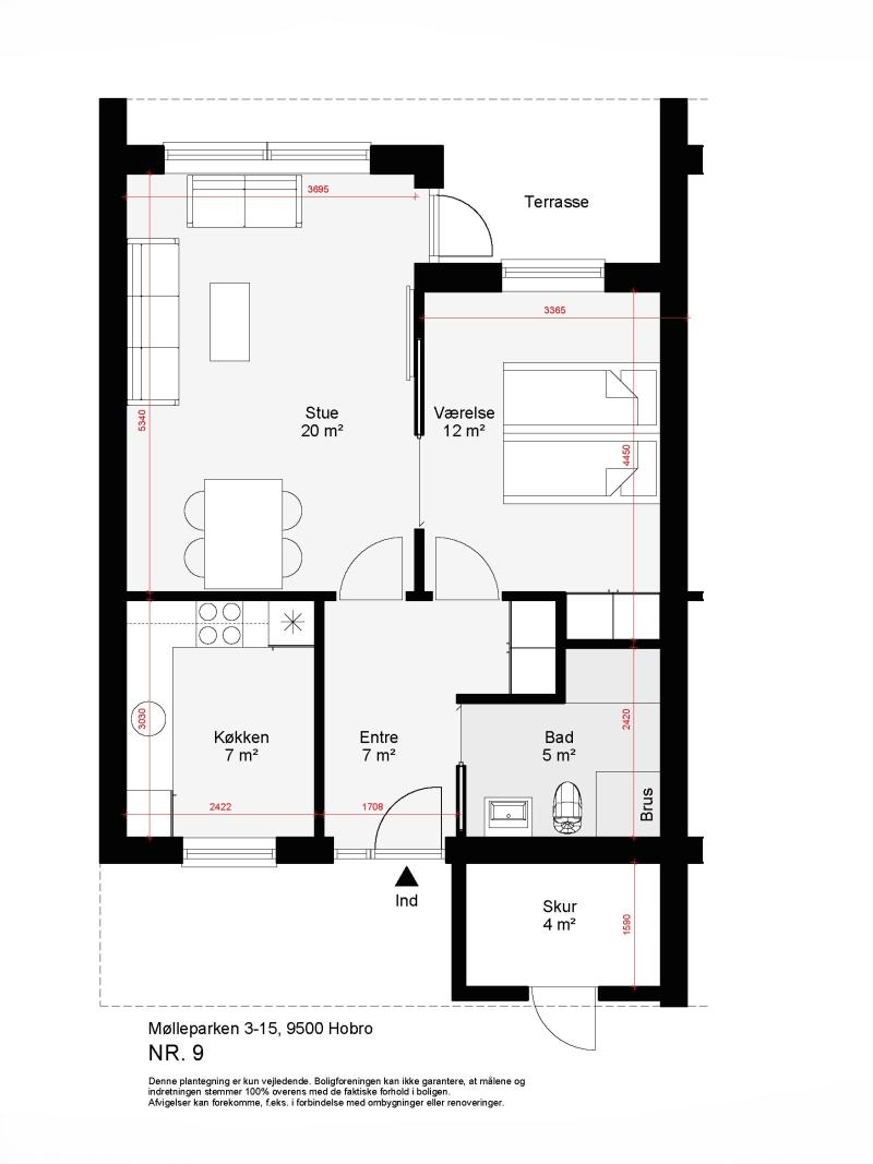Visual presentation of the listing