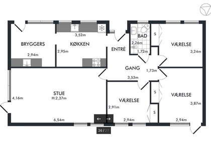 Visual presentation of the listing