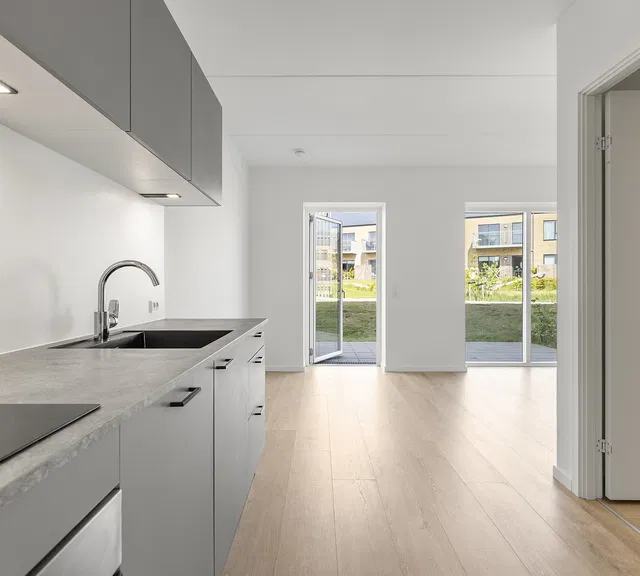 apartment Bright 3-room apartment with private terrace in Lisbjerg