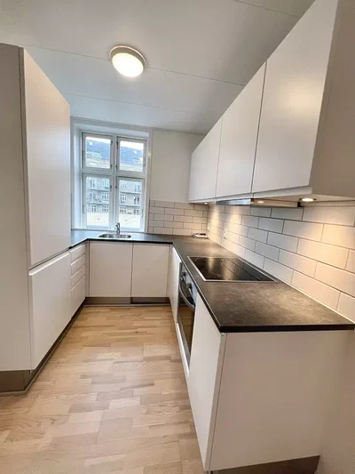 Bright two-room apartment of 71 m2 in a classic building with a modern kitchen and a green courtyard - Dalgasgade, Aalborg - 1