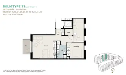 Visual presentation of the listing