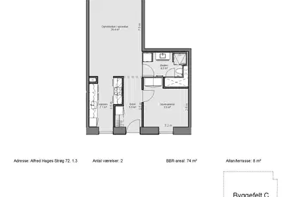 Visual presentation of the listing