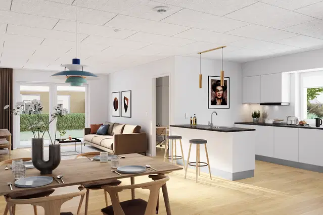 townhouse Rummeligt 5-værelses rækkehus med have i Gårslev