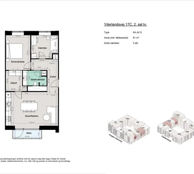 apartment Moderne 3-værelses bolig nær Amager Strand