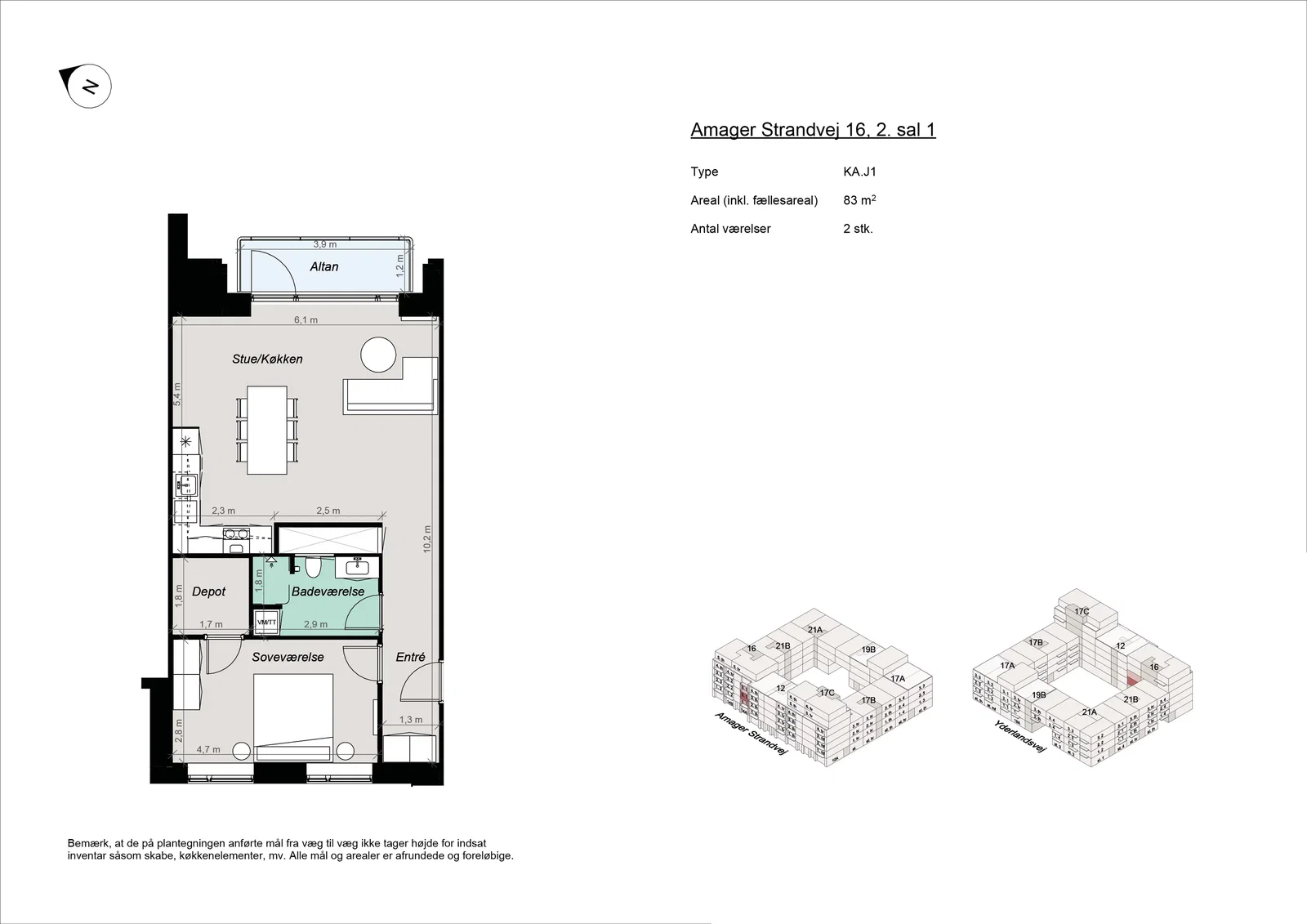 apartment Nybygget lejligheder ved Amager Strandpark