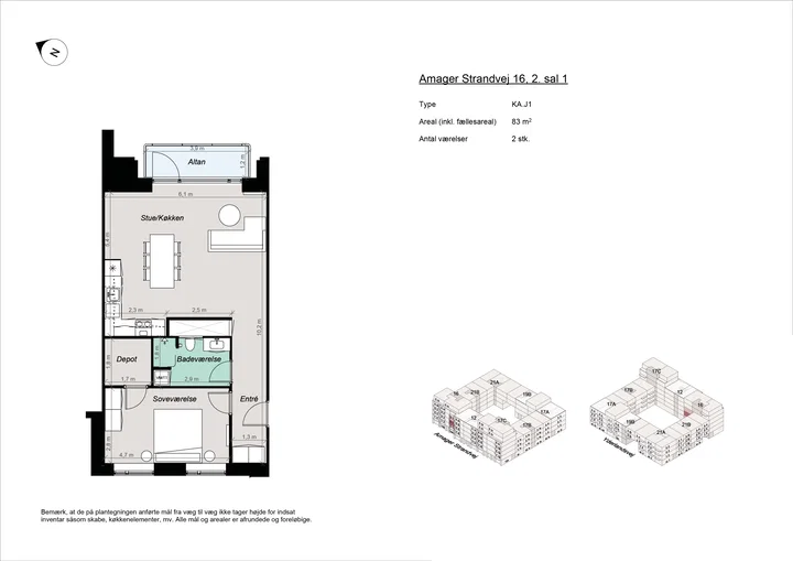 Moderne 2-værelses bolig nær Amager Strand - Amager Strandvej, København S - 0