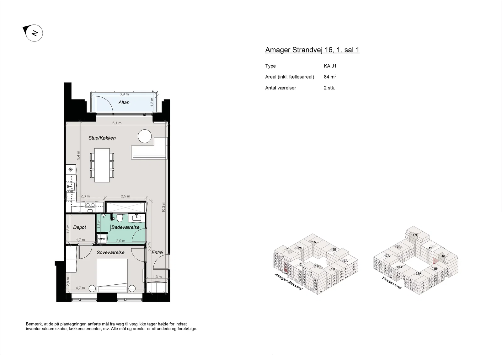 apartment Nybygget lejligheder ved Amager Strandpark