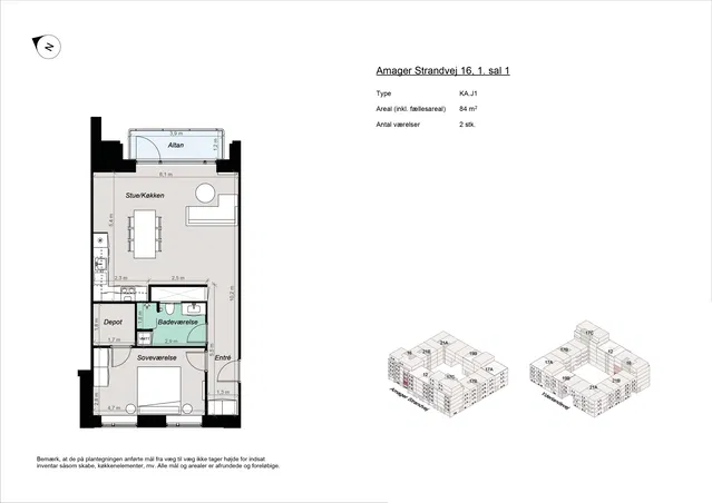 apartment Nybygget lejligheder ved Amager Strandpark