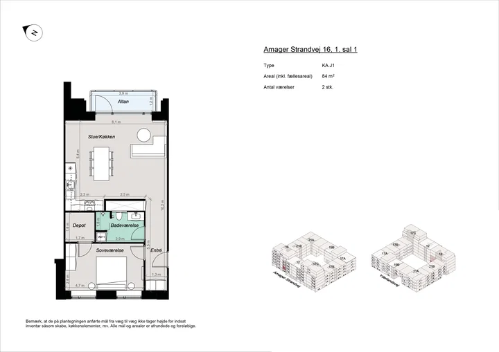 Moderne 2-værelses bolig nær Amager Strand - Amager Strandvej, København S - 0