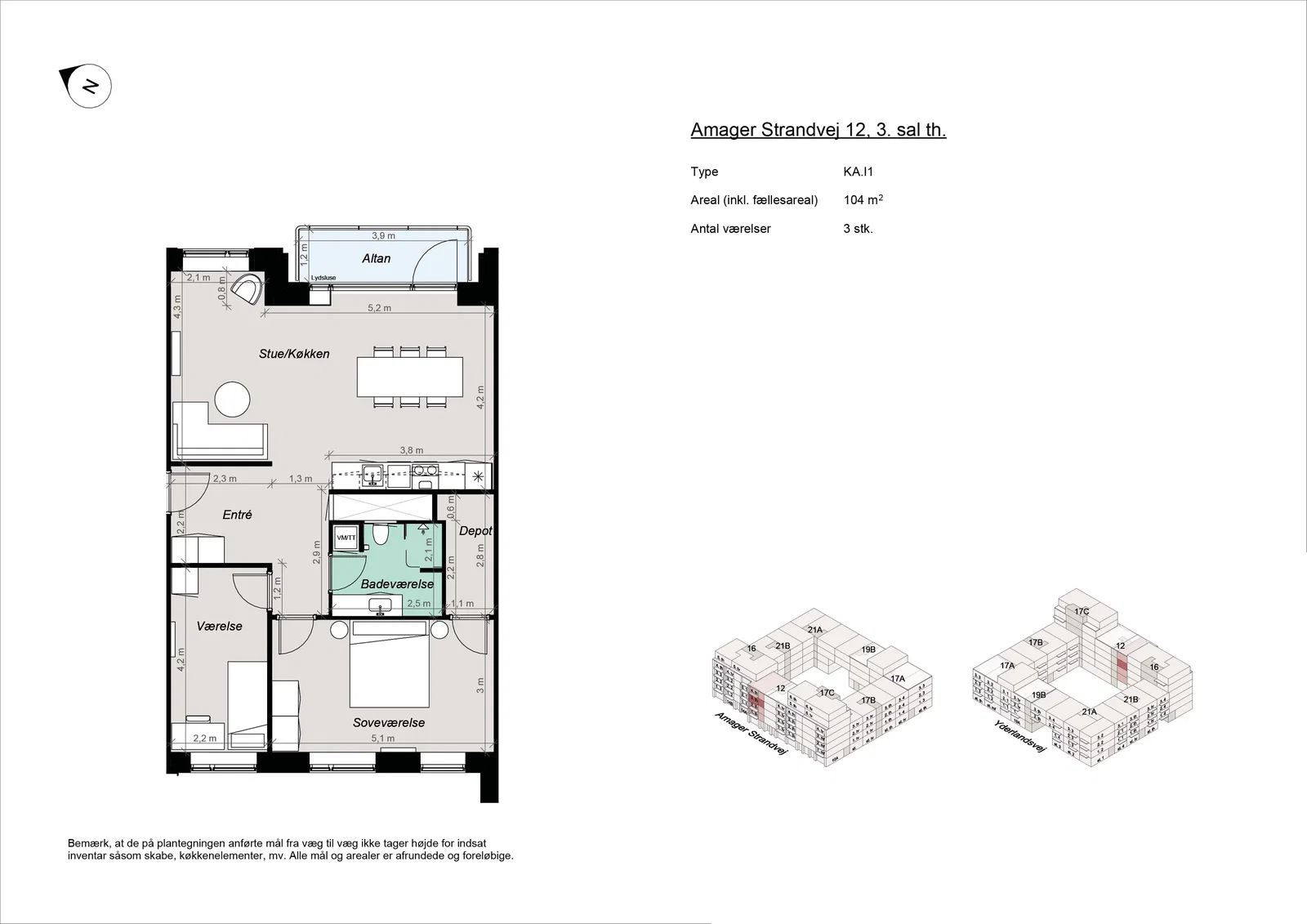 apartment New-build housing near Amager Strand
