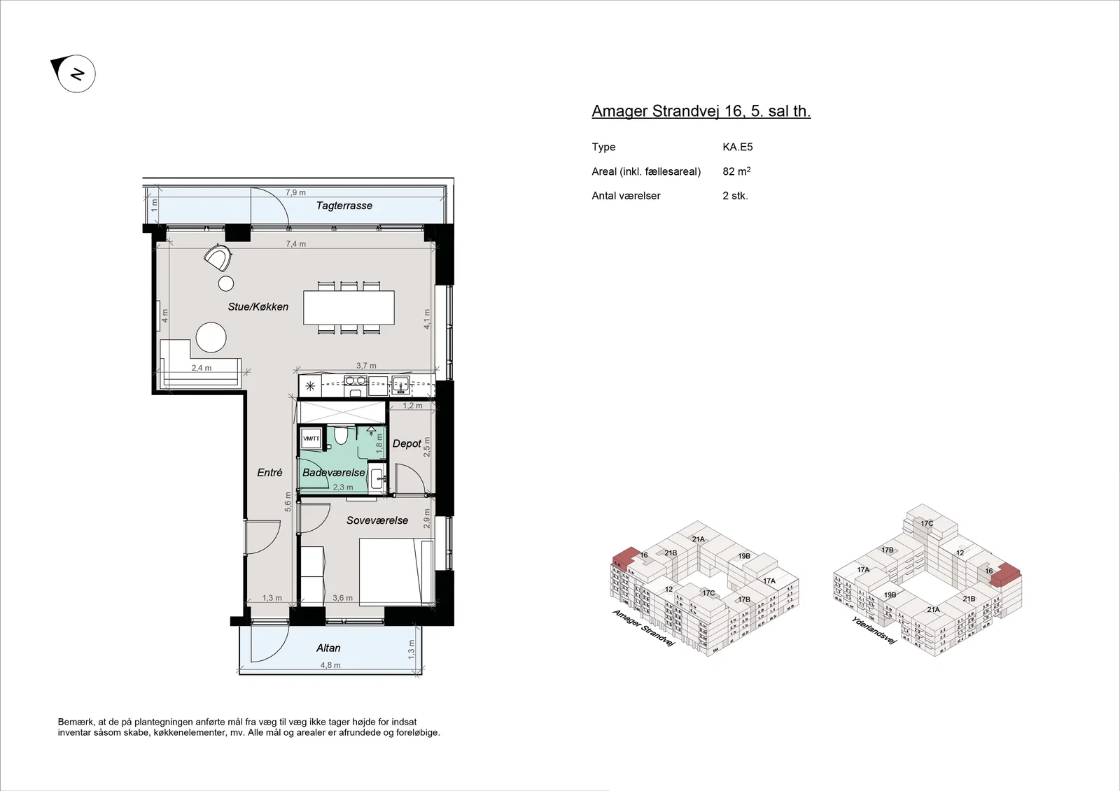 apartment Nybygget lejligheder ved Amager Strandpark