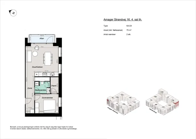 apartment Nybygget lejligheder ved Amager Strandpark