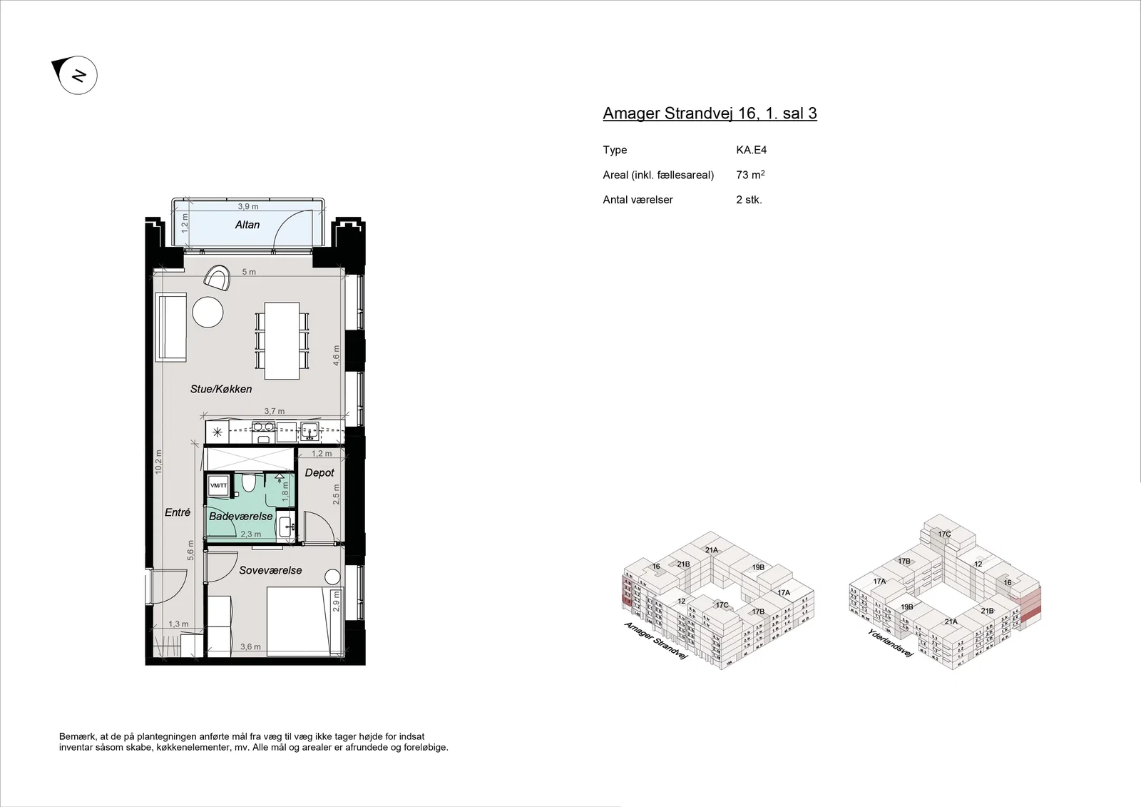 apartment Nybygget lejligheder ved Amager Strandpark