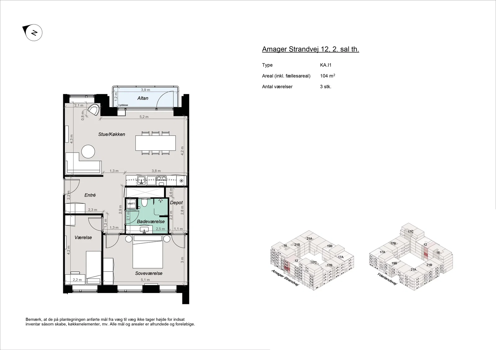 apartment New-build housing near Amager Strand
