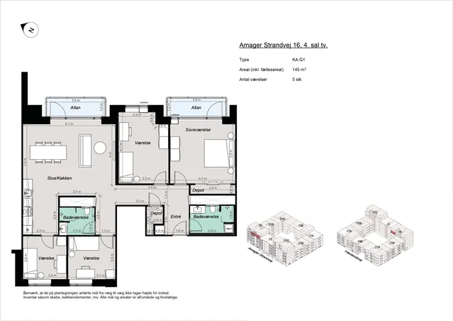 apartment New-build apartment near Amager Strand and the metro