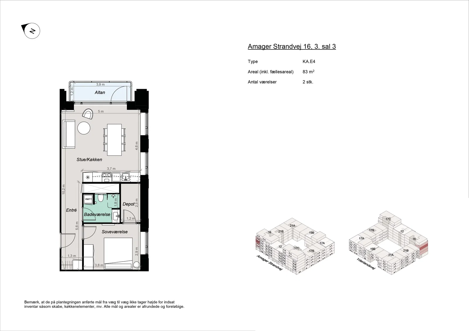 apartment Nybygget lejligheder ved Amager Strandpark