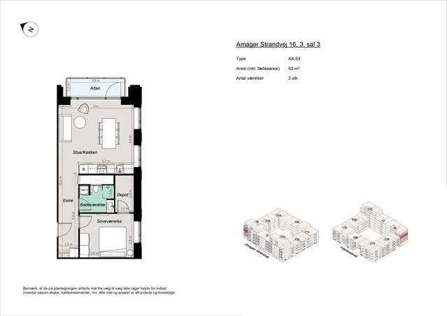 apartment Nybygget lejligheder ved Amager Strandpark