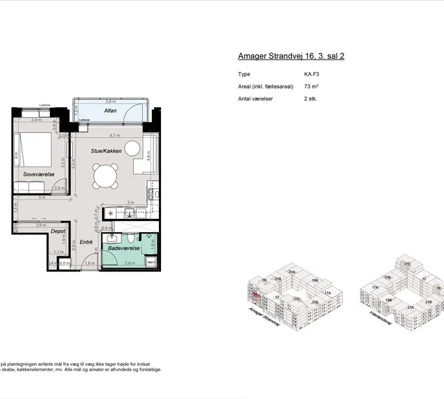 apartment Modern 2-Room Apartment Near Amager Beach