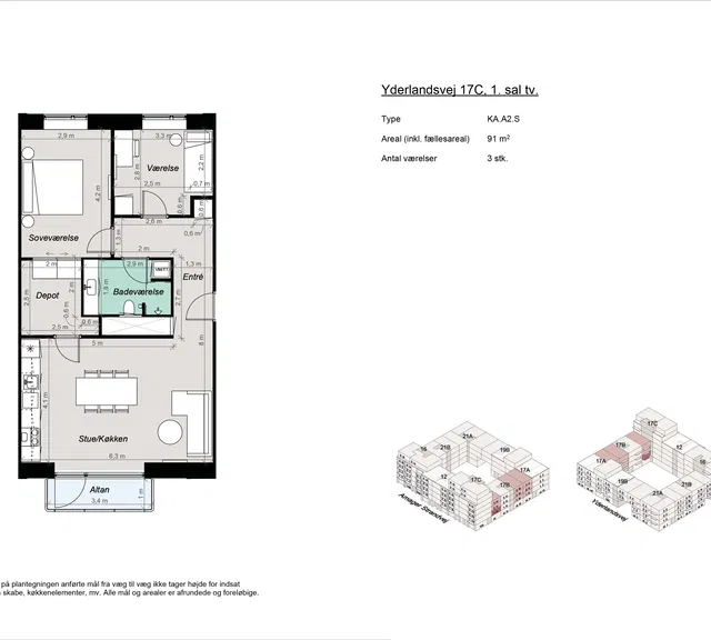 apartment Moderne 3-værelses bolig nær Amager Strand